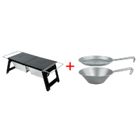 Winnerwell® Big Sierra Cup Bowl Stainless Steel + Fastfold Charcoal BBQ Grill